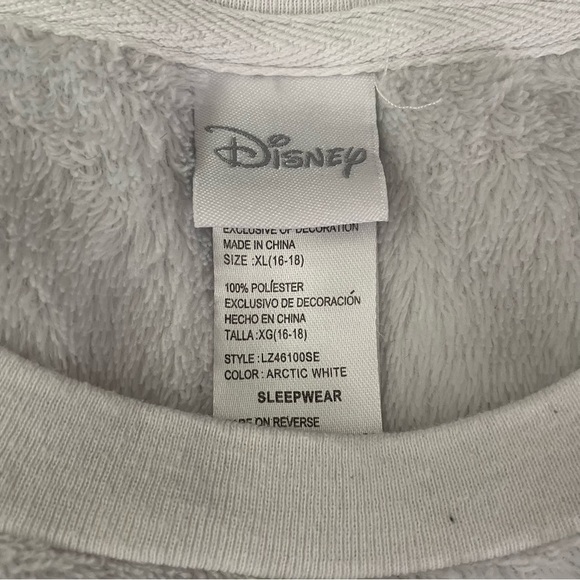 Disney XL Eeyore Pajama Top Sweatshirt Fleece “Wake Up For What” Blue White - Picture 3 of 4